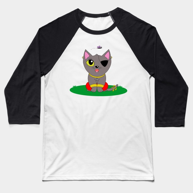 Kitten Villager (2020) Baseball T-Shirt by garciajey